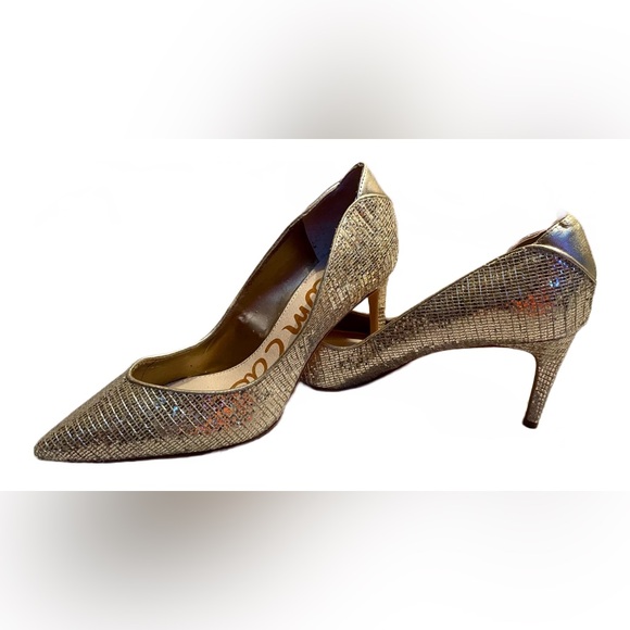 Sam Edelman Shoes - Sam Edelman Sparked gold heels